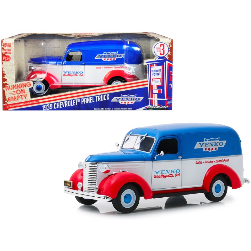 1939 Chevrolet Panel Truck “Yenko Sales and Service” “Running on Empty” Series 3 1/24 Diecast Model Car by Greenlight