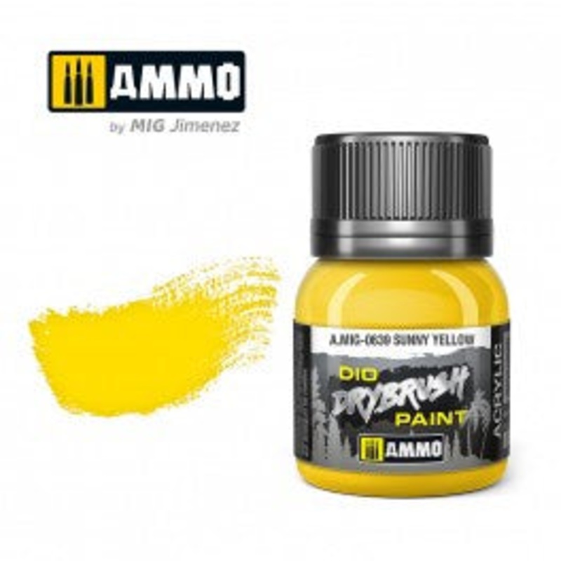 AMMO – 0639 DRYBRUSH Sunny Yellow