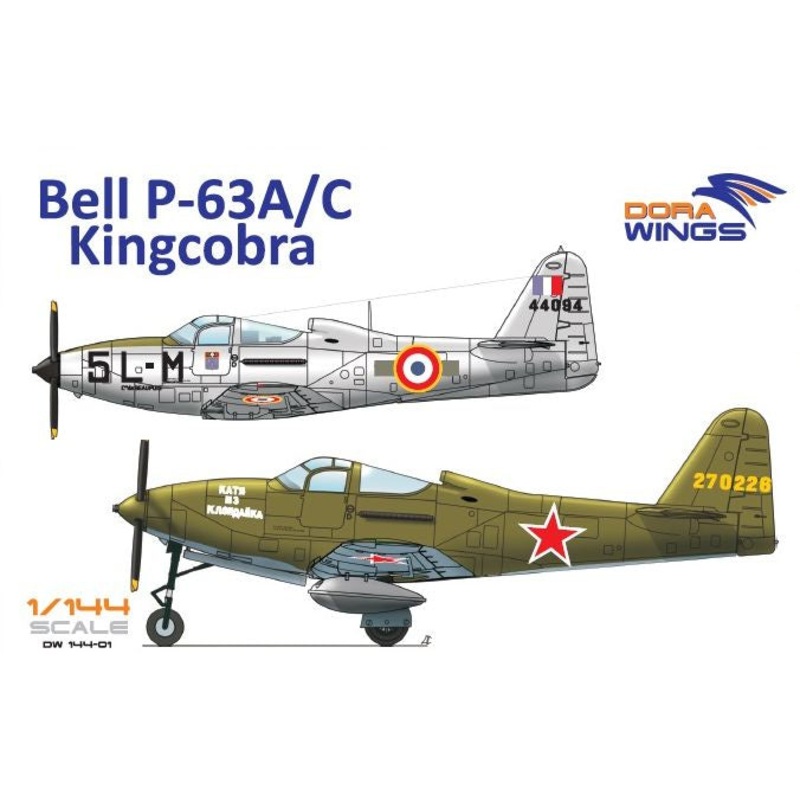 Dora Wings – 1/144 Bell P-63A/C Kingcobra (2 in 1)