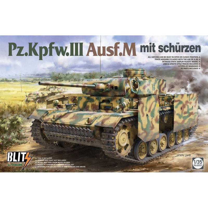 Takom – 1/35 Pz.Kpfw.III Ausf.M Mit Schurzen