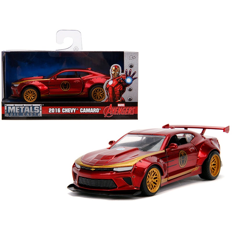 2016 Chevrolet Camaro “Iron Man” Theme “Marvel” Series 1/32 Diecast Model Car by Jada