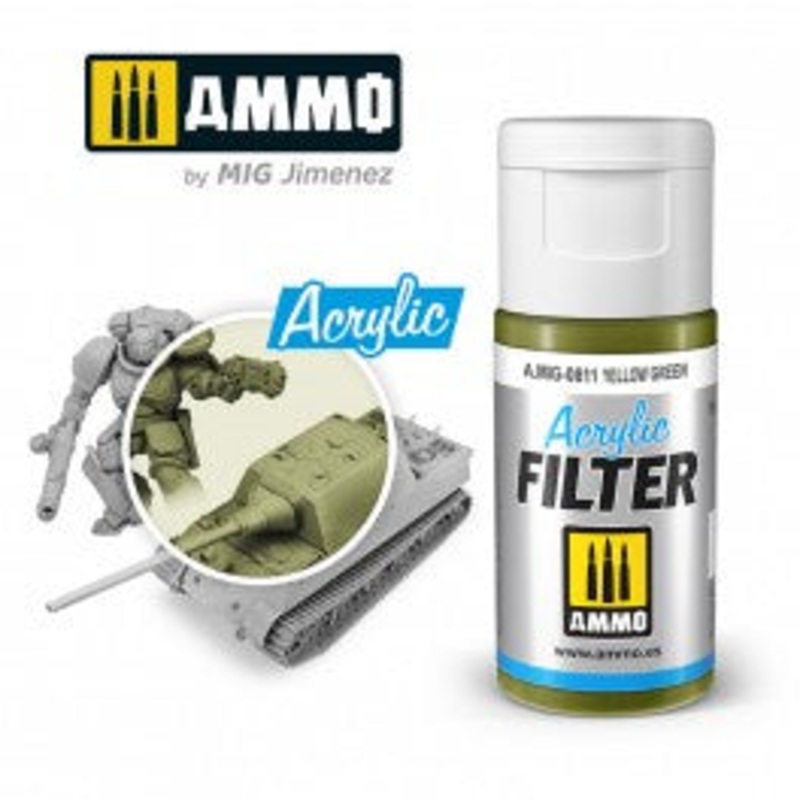 AMMO – 0811 Acrylic FILTER Yellow Green