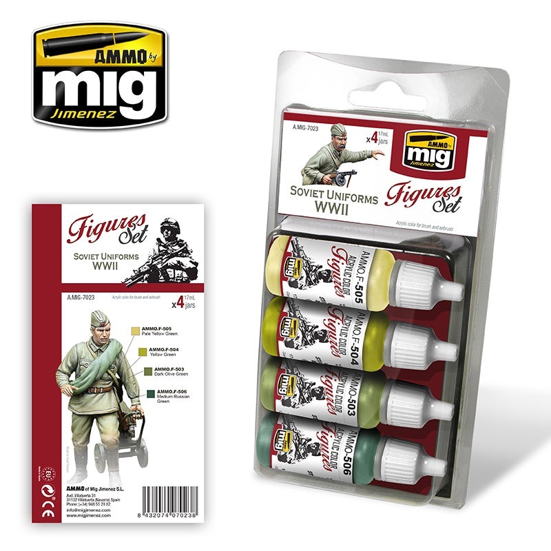AMMO – 7023 Soviet Uniforms WWII (Paint Set)