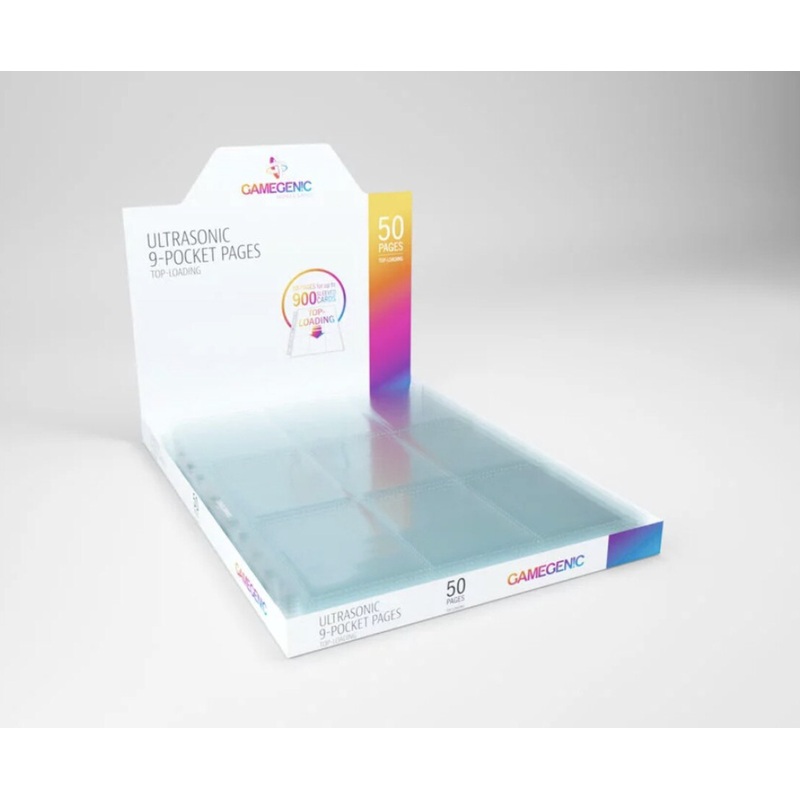 GameGenic Toploading 9-Pocket Pages – Clear (50 pages)