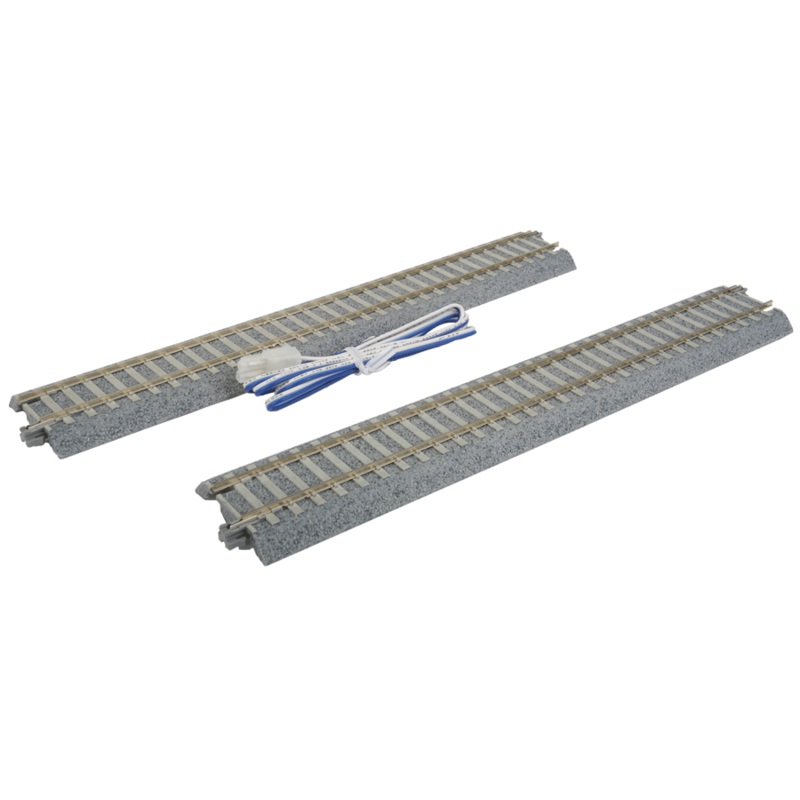 Kato 2-153 HO Unitrack Feeder 9-3/4″ (246mm) Straight, Concrete Ties (2 Pieces)