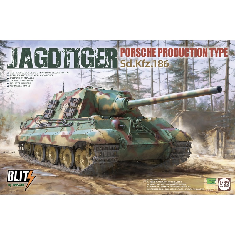 Takom – 1/35 Jagdtiger Porche Production Type Sd.Kfz.186