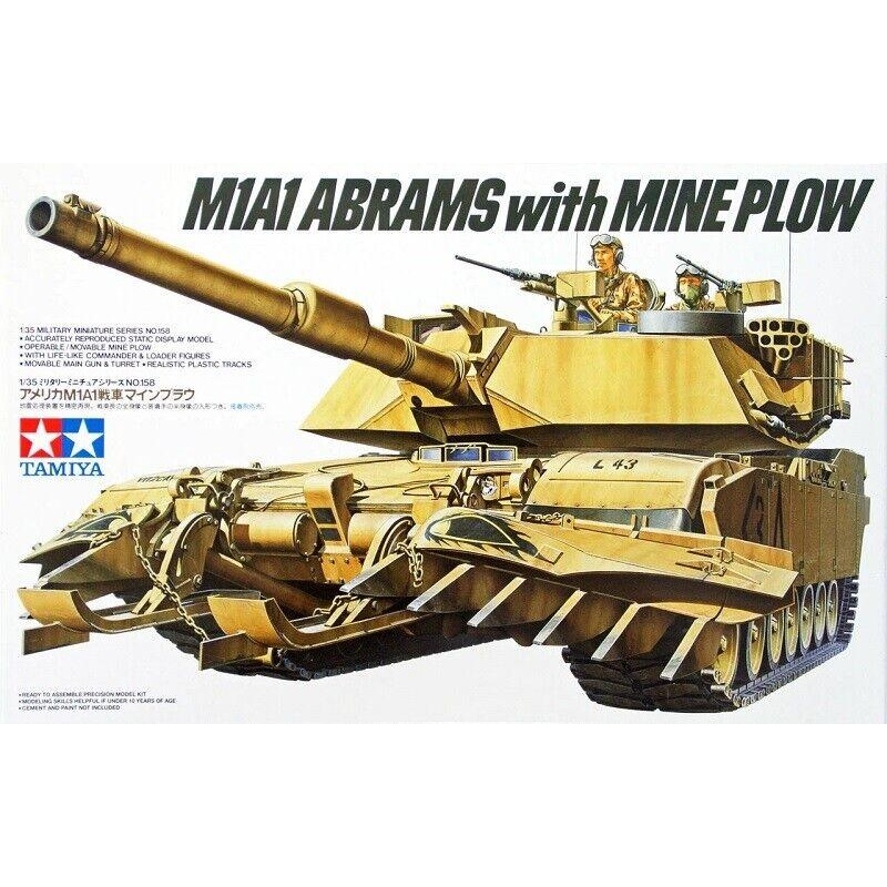 Tamiya – 1/35 U.S. M1A1 Abrams w/Mine Plow