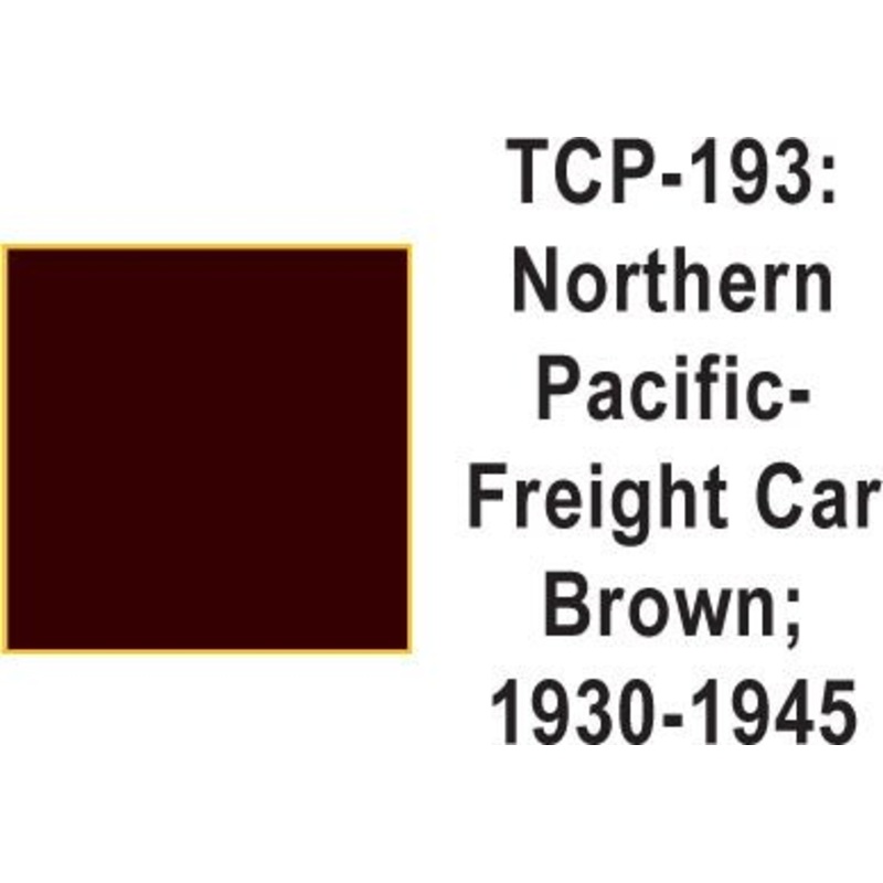 Tru Color TCP-193 Northern Pacific 1930-45 Freight Car Brown Paint 1 ounce