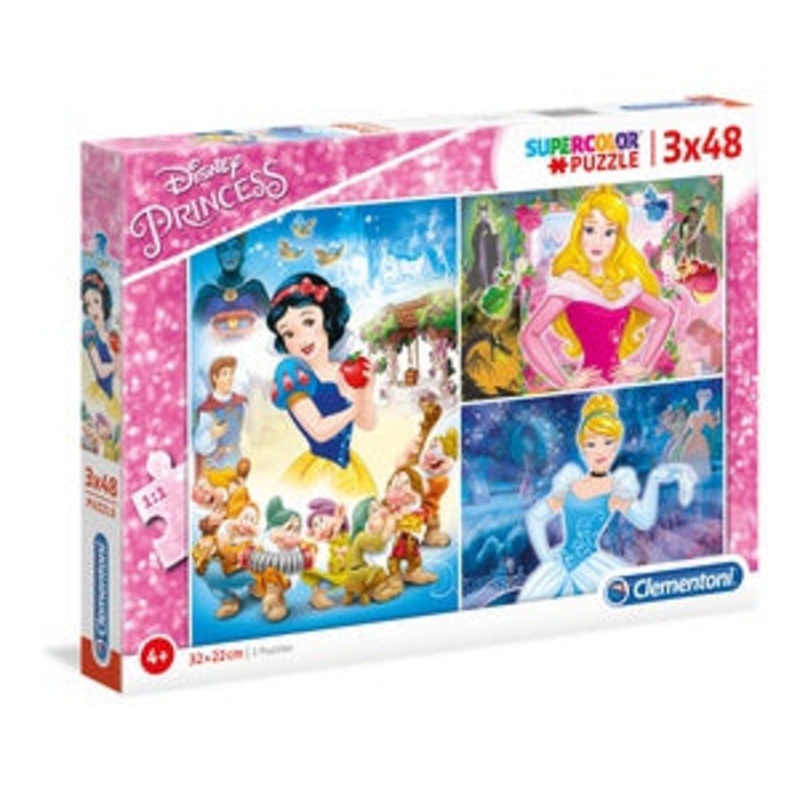 Clementoni – Princess (3x48pcs)