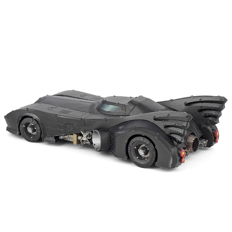 Model Kit 1989 Batmobile Black “Batman” (1989) Movie (Challenging Difficulty) Steel Model by Metal Earth