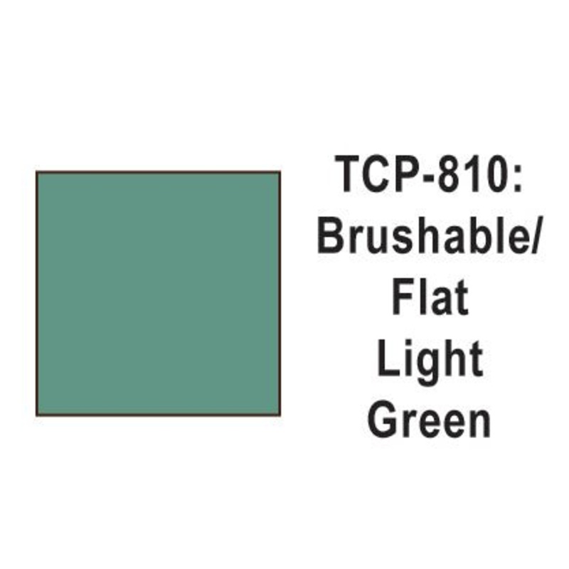 Tru Color TCP-810 Flat Light Green Paint 1 Fluid Ounce
