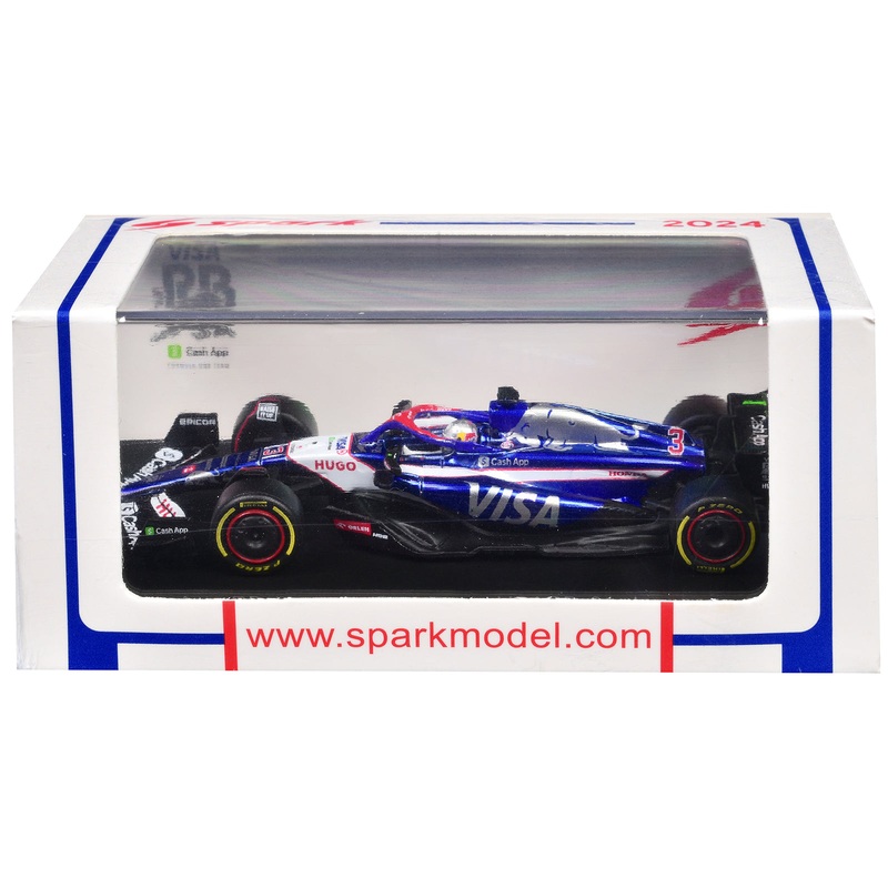 Visa Cash App RB VCARB 01 #3 Daniel Ricciardo Formula One F1 “Japanese GP” (2024) 1/64 Diecast Model Car by Spark