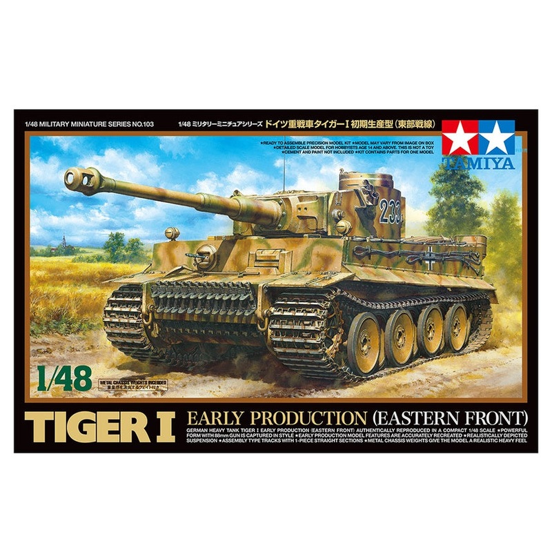Tamiya – 1/48 Ger. Heavy Tank Tiger I Early Prod. (E.Front)