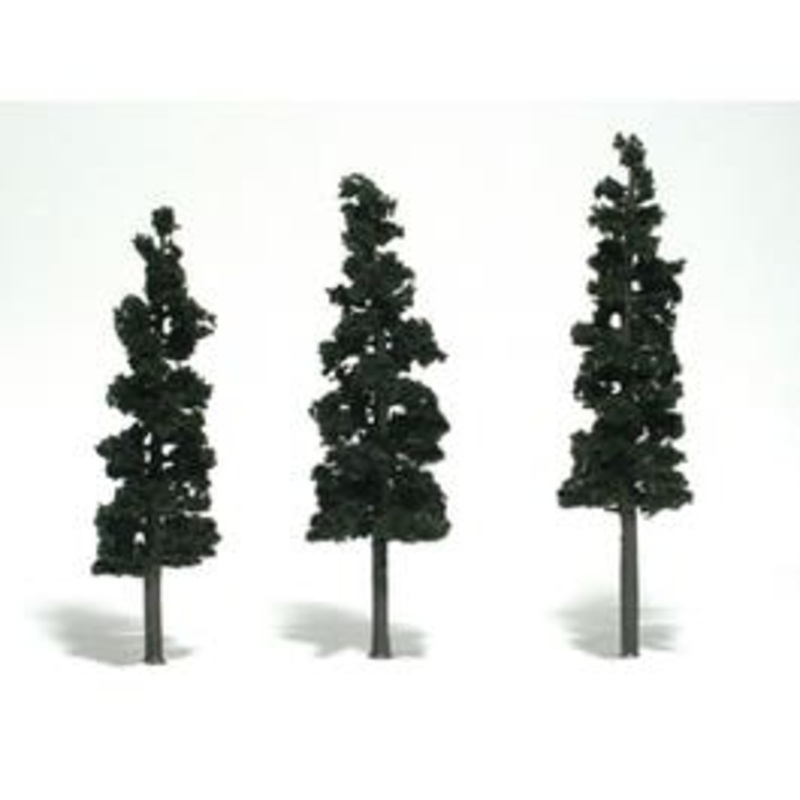 Woodland Scenics TR1562 3 Pine Trees (Conifer Green)