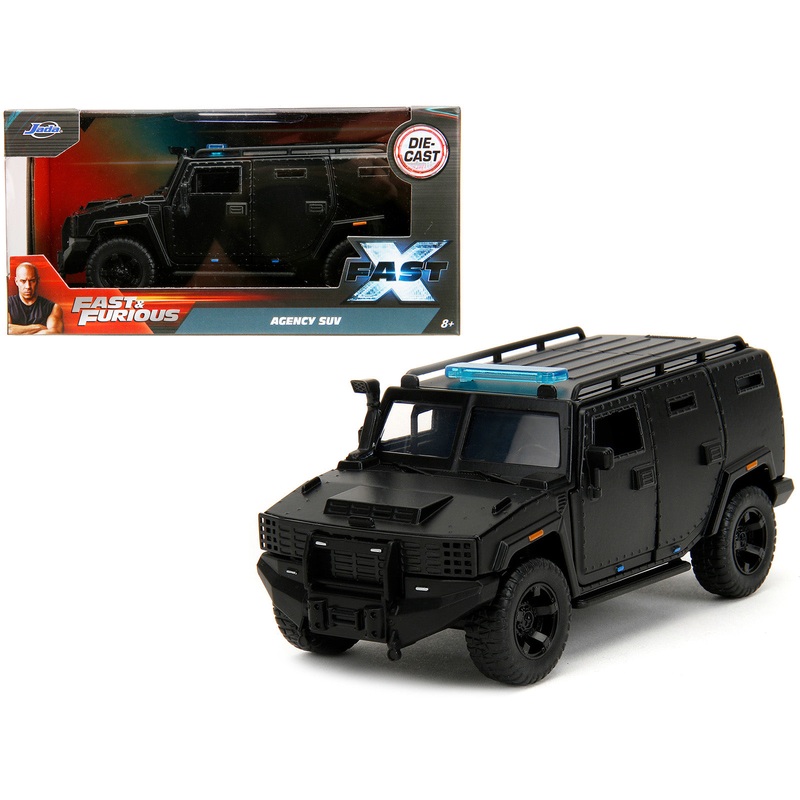 Agency SUV Matt Black “Fast X” (2023) Movie “Fast & Furious” Series 1/32 Diecast Model Car by Jada