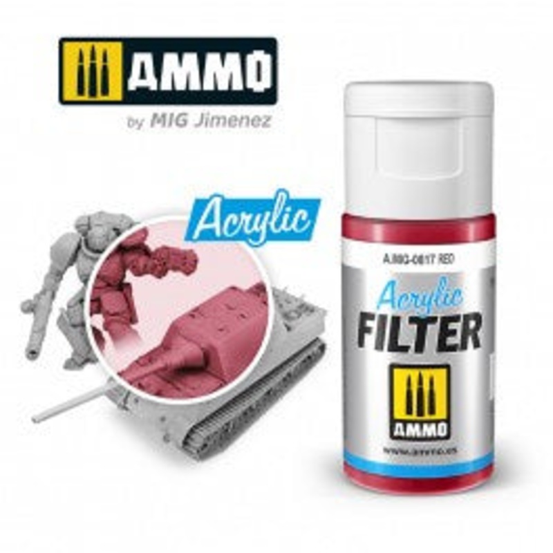 AMMO – 0817 Acrylic FILTER Red