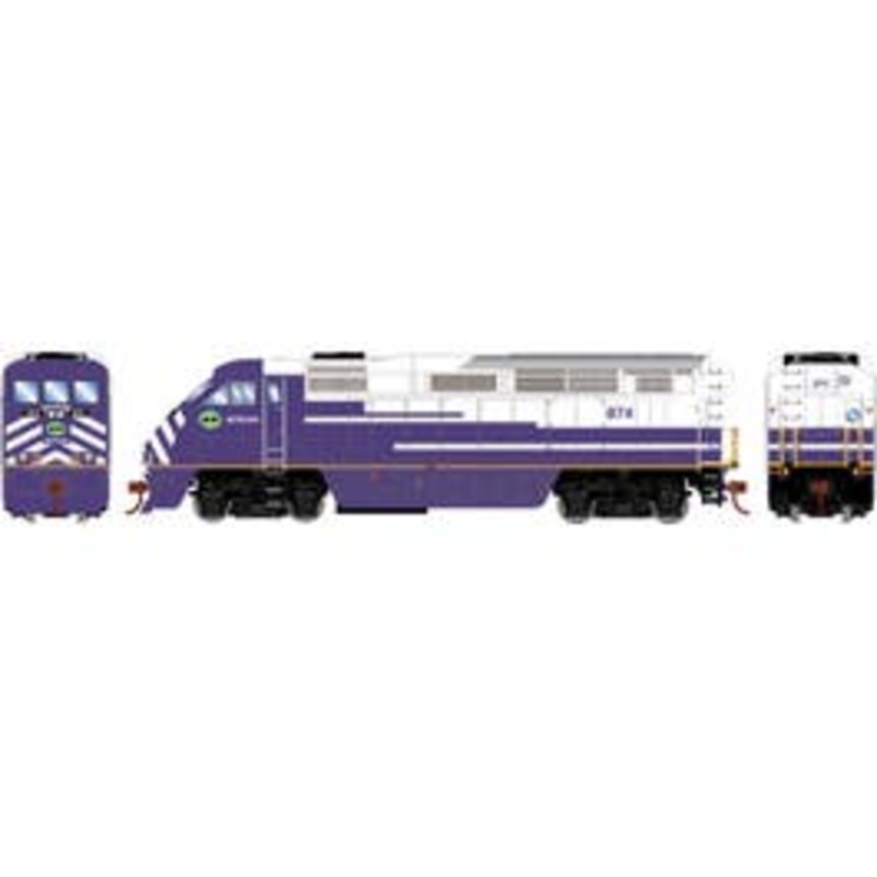 Athearn 15970 N EMD F59PHI Diesel Locomotive Metrolink #874 with Sound