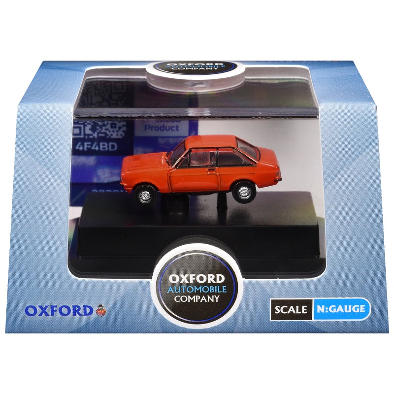 Ford Escort Mk2 RHD (Right Hand Drive) Carnival Red 1/148 (N) Scale Diecast Model Car by Oxford Diecast