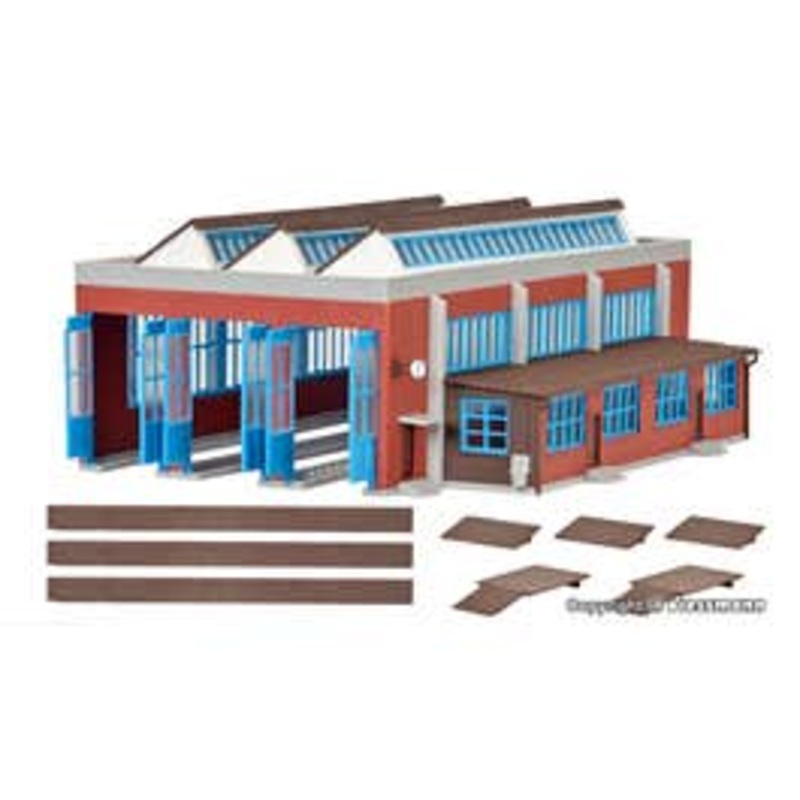 Kibri 37806  N Loco shed, three track kit