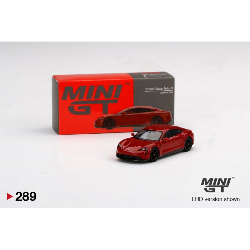 Mini GT – 1/64 Porsche Taycan Turbo S (Carmine Red) (RHD)