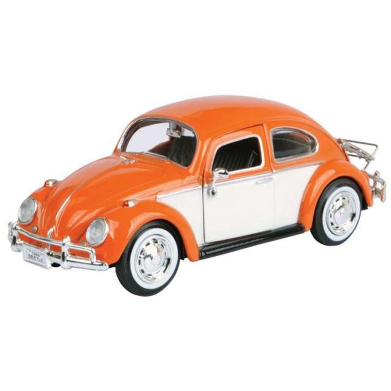 Motor Max – 1/24 Volkswagen Beetle W/Rear Rack 1966 (Orange)
