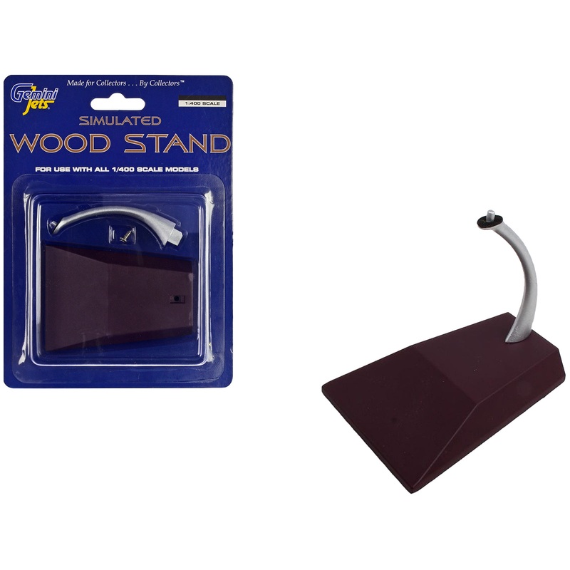 Simulated Wood Display Stand for 1/400 Scale Models by GeminiJets