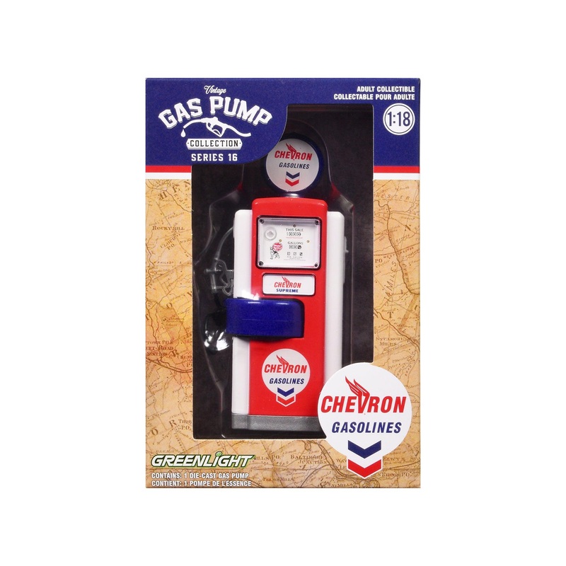 “Vintage Gas Pump” Set of 3 Pumps Series 16 1/18 Diecast Models by Greenlight