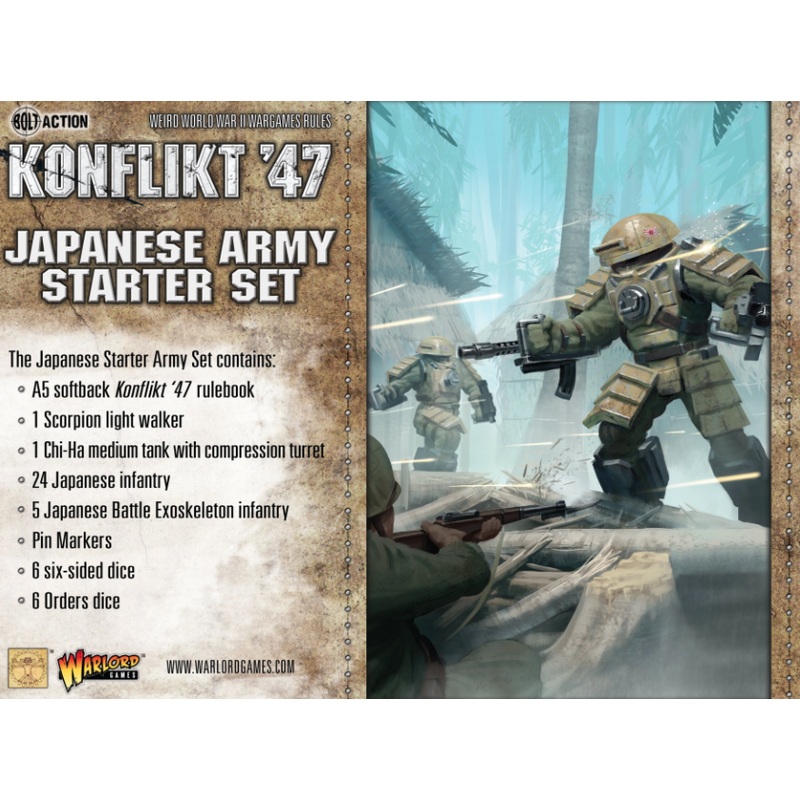 Warlord – Konflikt ’47 Japanese Army Starter Set (Plastic/Metal/Resin)