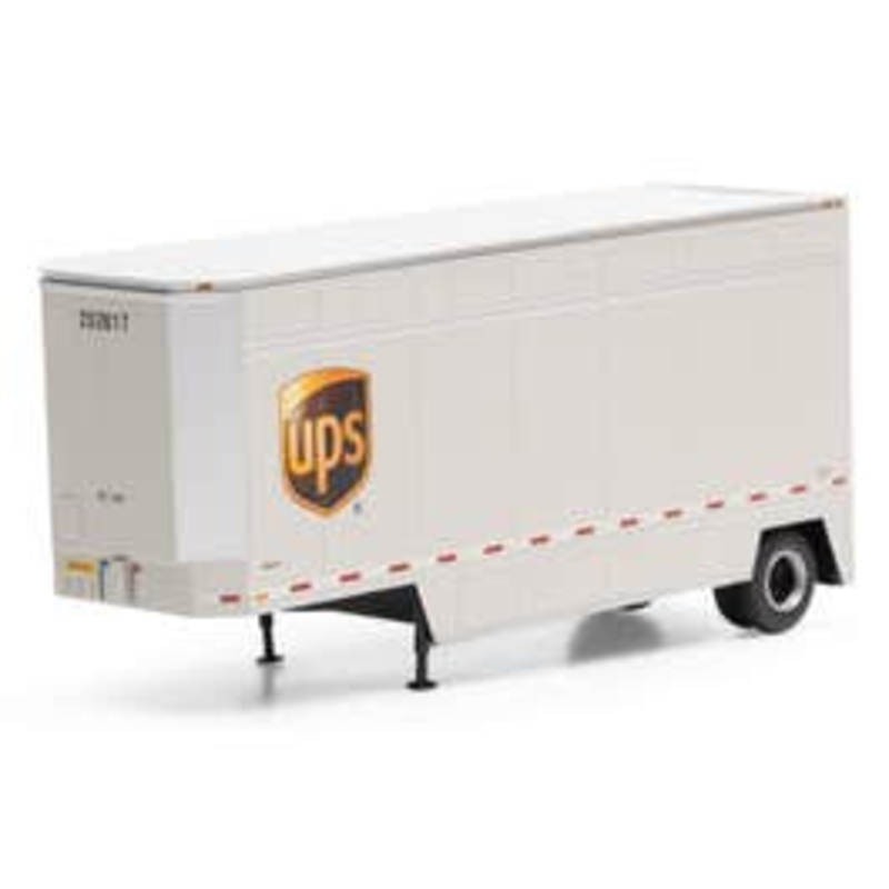 Athearn #90208 28' Drop Sill Trailer UPS w/Shield #202017