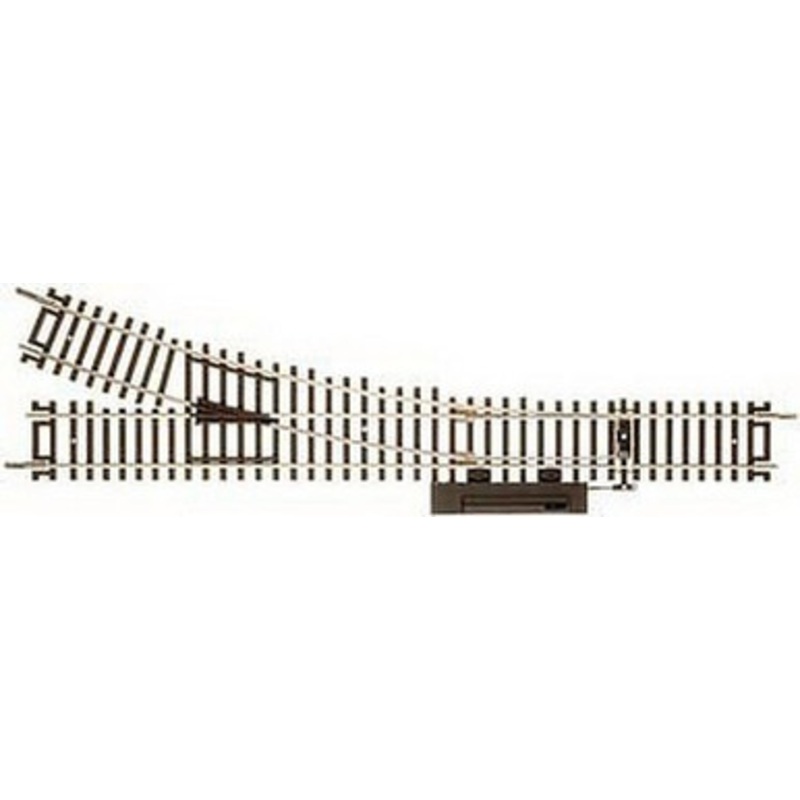 Atlas 544 HO Scale Code 83 22″ Radius Manual Switch LH