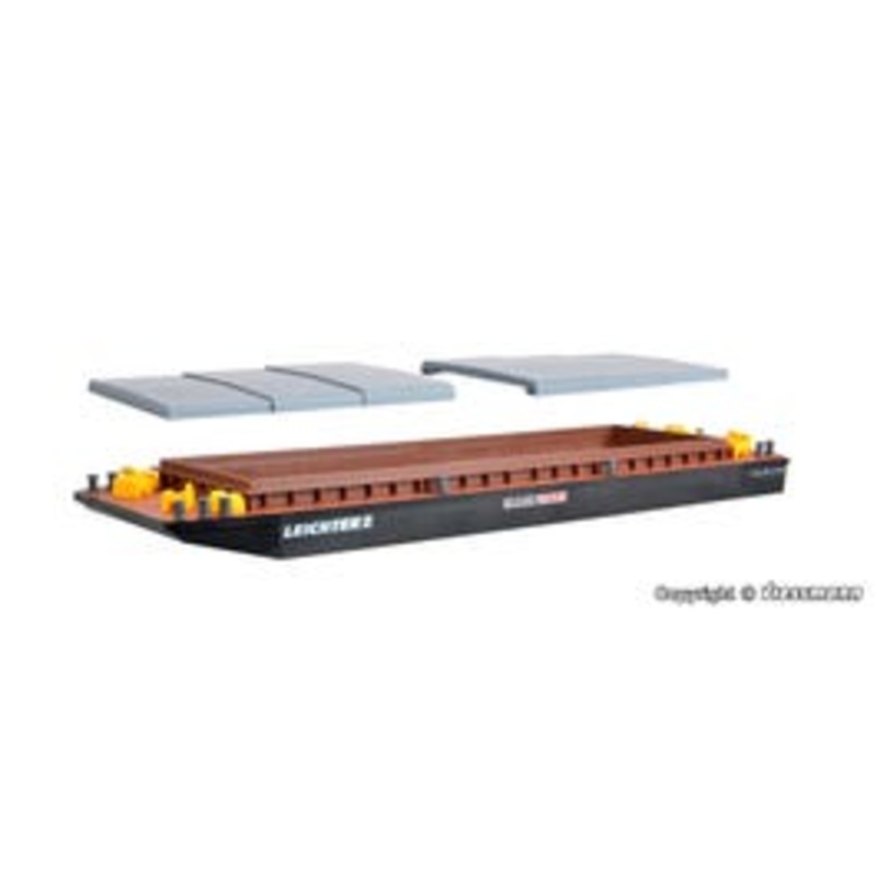 Kibri 38522  HO Barge for bulk goods or containers kit