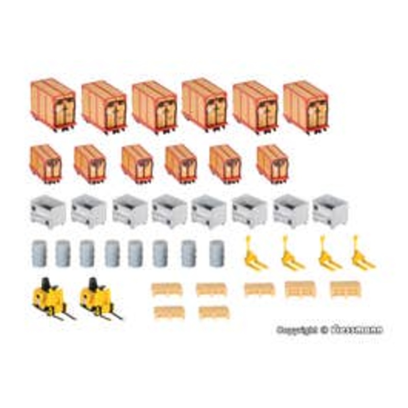 Kibri 38647  HO Deco set Container and freight