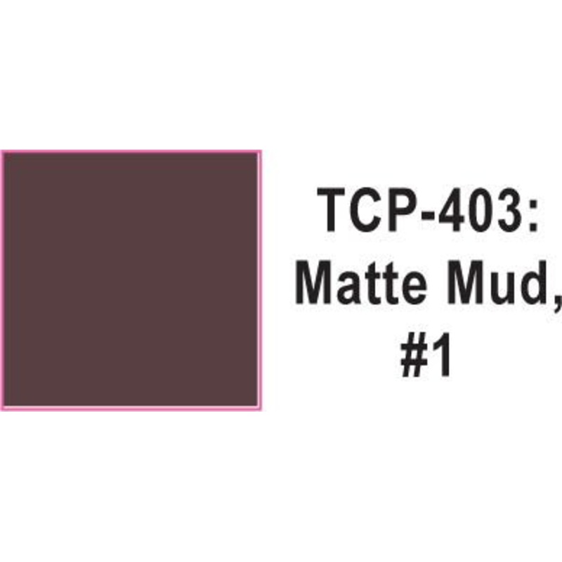 Tru Color TCP-403 Matte Mud 1, Paint 1 ounce