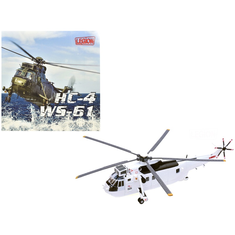 Westland Sea King HC.4 Helicopter “White Livery 845 Naval Air Squadron United Nations Protection Force Bosnia/Croatia” (1995) British Royal Navy 1/72 Diecast Model by Legion