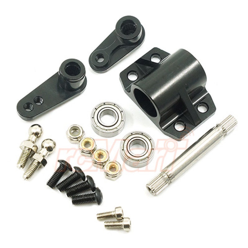 Xtra Speed – Alum. Steering Shaft Set for Tamiya 1/14 Truck (BLK)