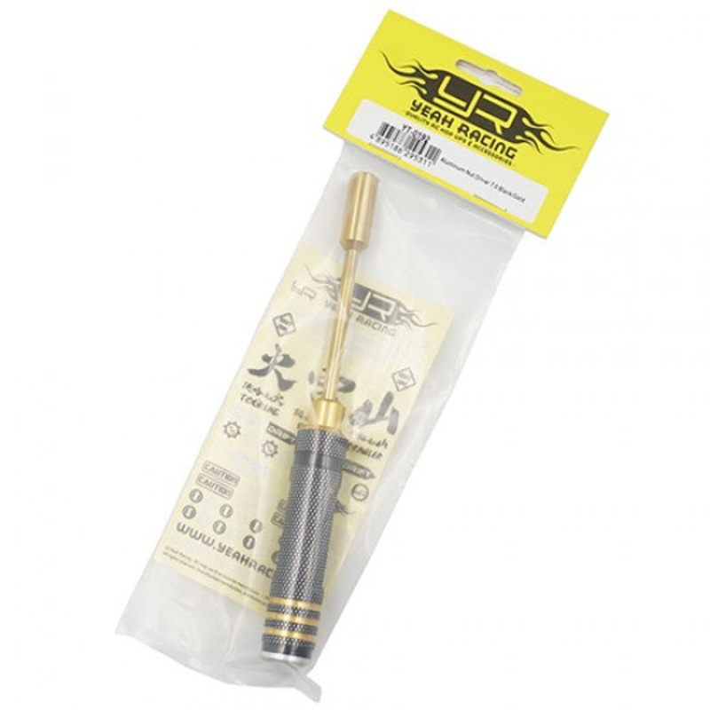 Yeah Racing – Aluminium Nut Driver 7.0mm Black/Gold