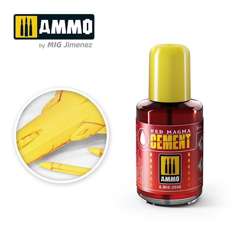 AMMO – 2046 Red Magma Cement (Polyester Plastic Glue)