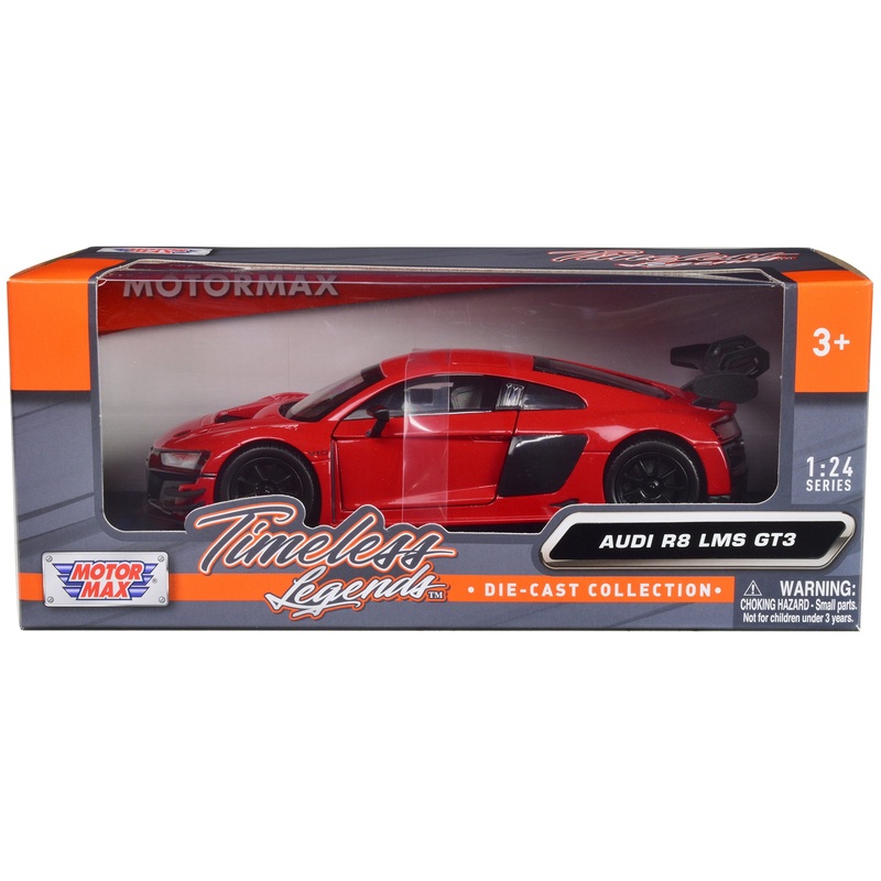 Audi R8 LMS GT3 Red “Timeless Legends” Series 1/24 Diecast Car Model by Motormax