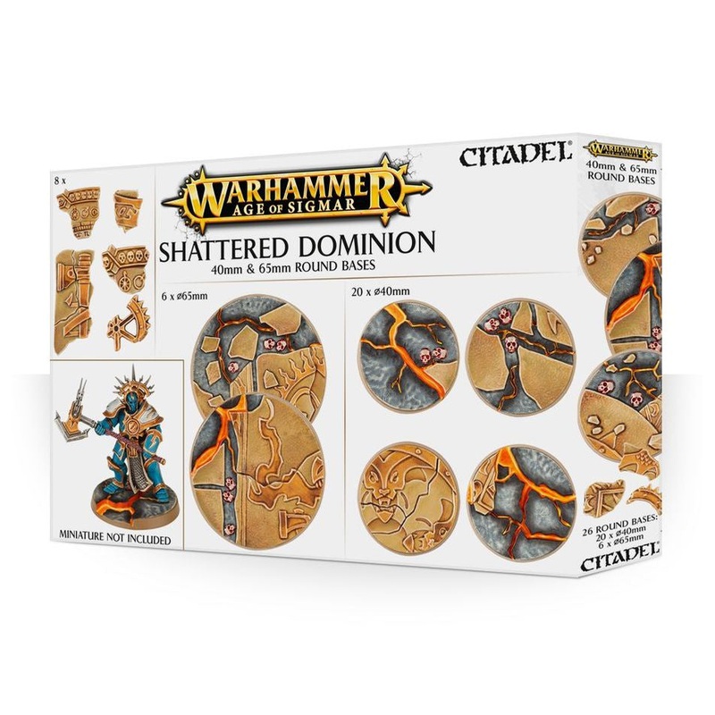 GW – Warhammer AOS Shattered Dominion: 65 & 40mm Round Bases  (66-97)