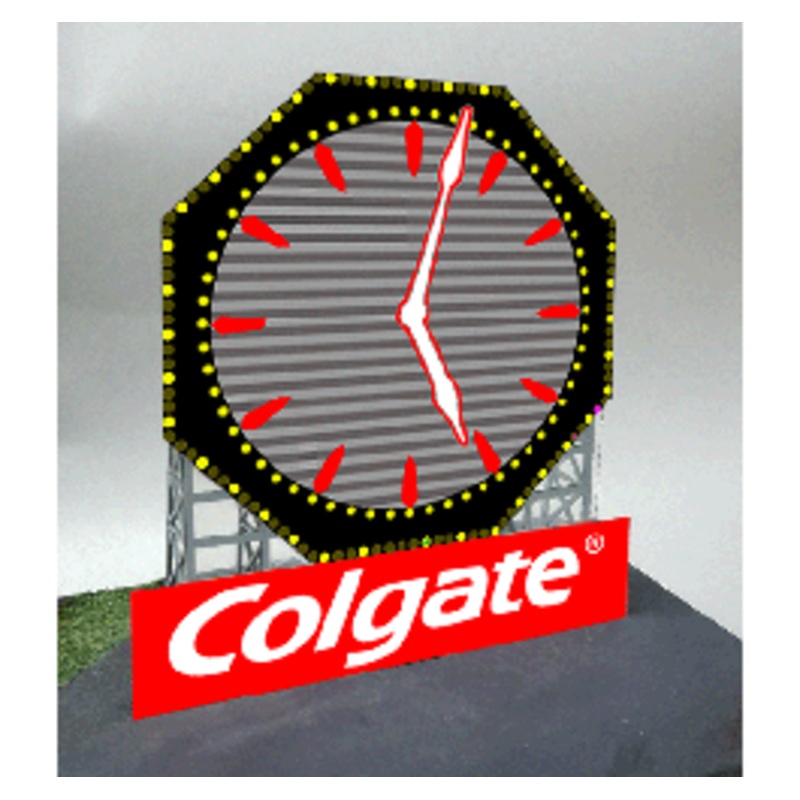 Miller Engineering #88-3251 Large Colgate Clock Billboard