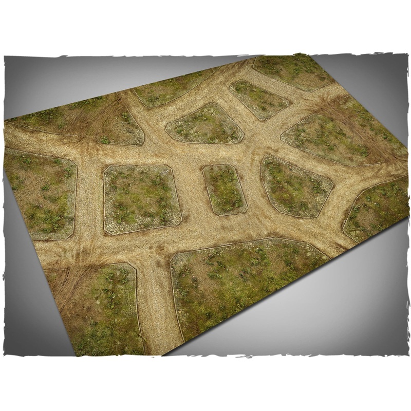 Deep-Cut Studio – Game Mat – Cobblestone Streets v2 (Mousepad 4×6′)