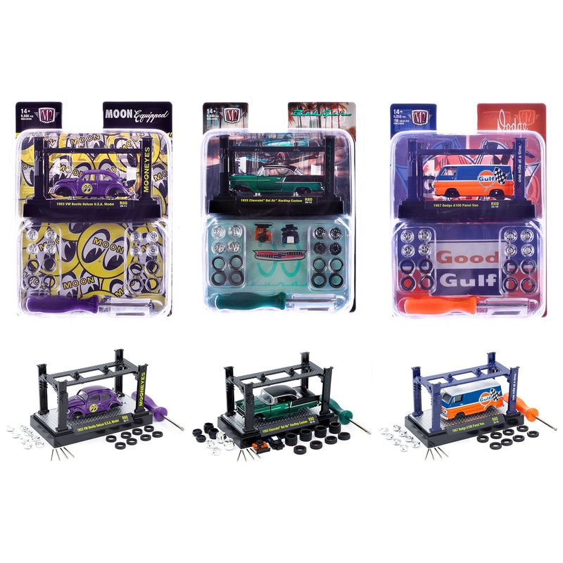 Model Kit 3 piece Car Set Release 80 Limited Edition to 9600 pieces Worldwide 1/64 Diecast Model Cars by M2 Machines