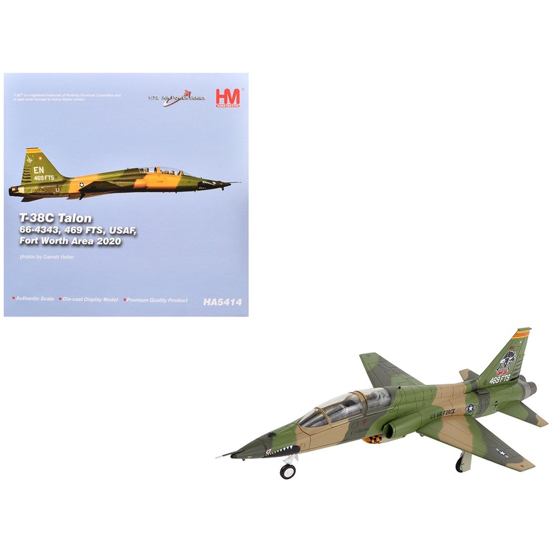 Northrop T-38C Talon Aircraft “66-4343 469th FTS Fort Worth Area” (2020) United States Air Force “Air Power Series” 1/72 Diecast Model by Hobby Master