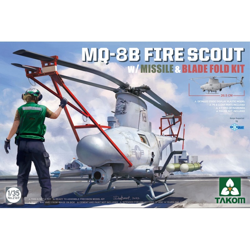 Takom – 1/35 MQ-8B FIRE SCOUT with Missile & Blade Fold Kit