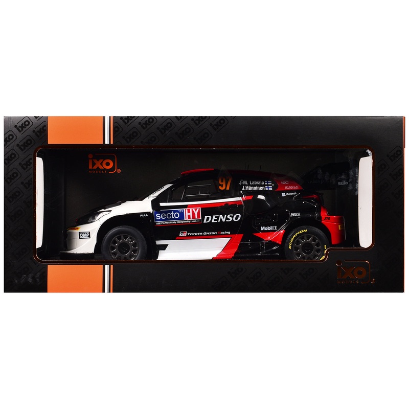 Toyota GR Yaris Rally1 Hybrid #97 Jari-Matti Latvala – Juho Hanninen “Rally Finland” (2023) 1/18 Diecast Model Car by IXO Models