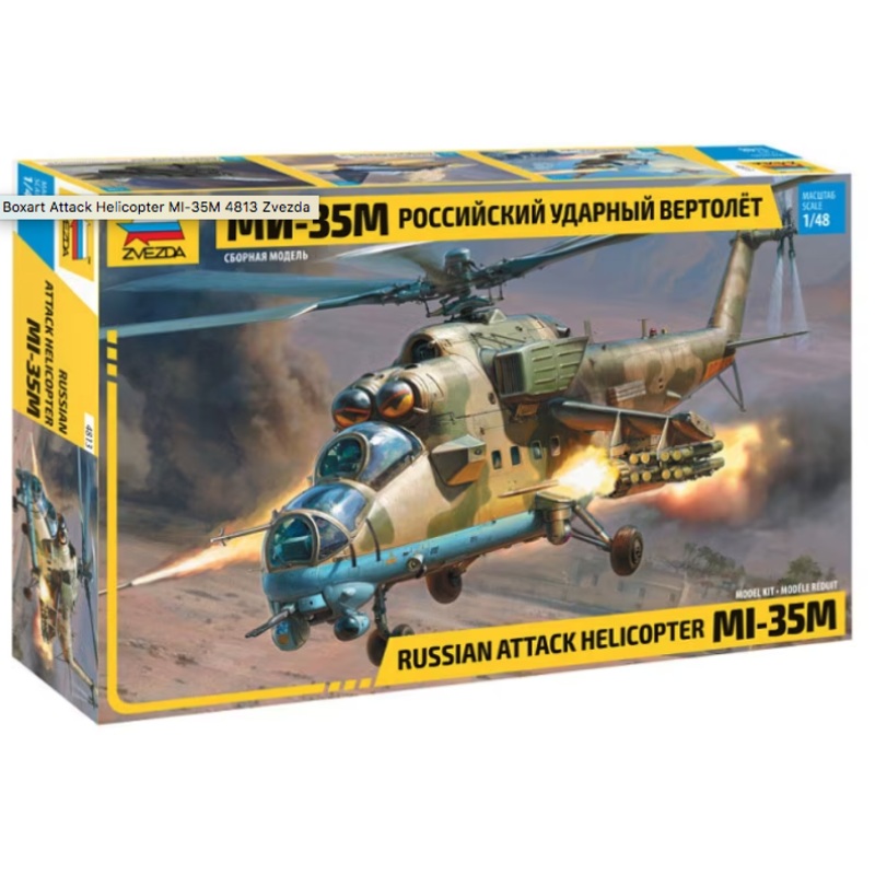 Zvezda – 1/48 Russian Attack Helicopter MI-35M