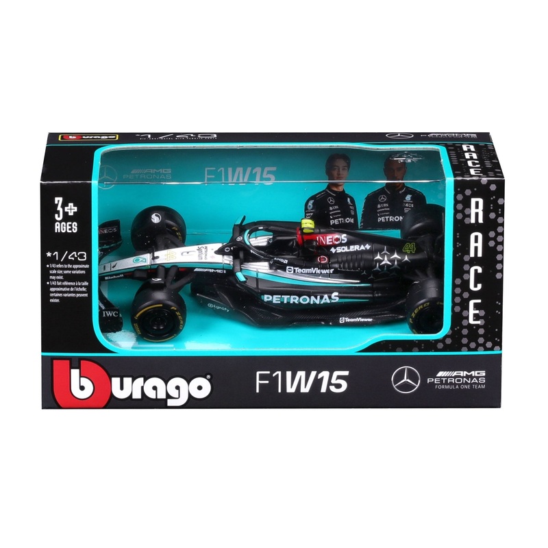 Burago – 1/43 Mercedes-AMG Petronas F1 W15 Team 2024 (Assorted Drivers)
