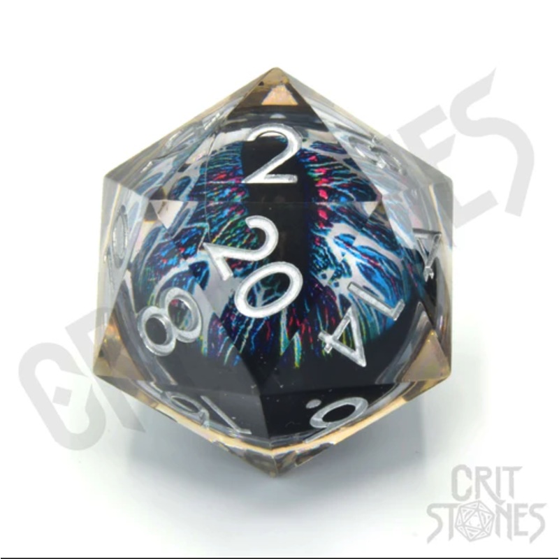 CritStones –  33mm D20 – Spectrum Sentinel (Floating Eye)