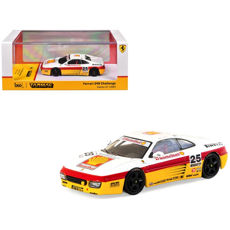 Ferrari 348 Challenge #25 Oscar Larrauri “Italian GT Championship” (1994) “Hobby64” Series 1/64 Diecast Model by Tarmac Works