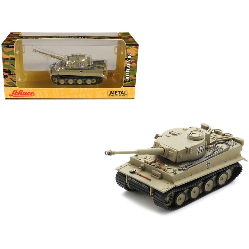 Panzerkampfwagen VI Tiger Tank #222 Light Brown “German Army” 1/87 (HO) Diecast Model Car by Schuco